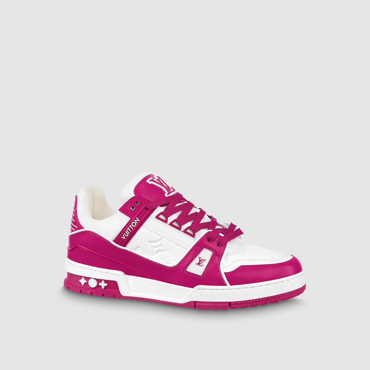 Giày Thể Thao Louis Vuitton Trainer Nam Hồng Fuchsia